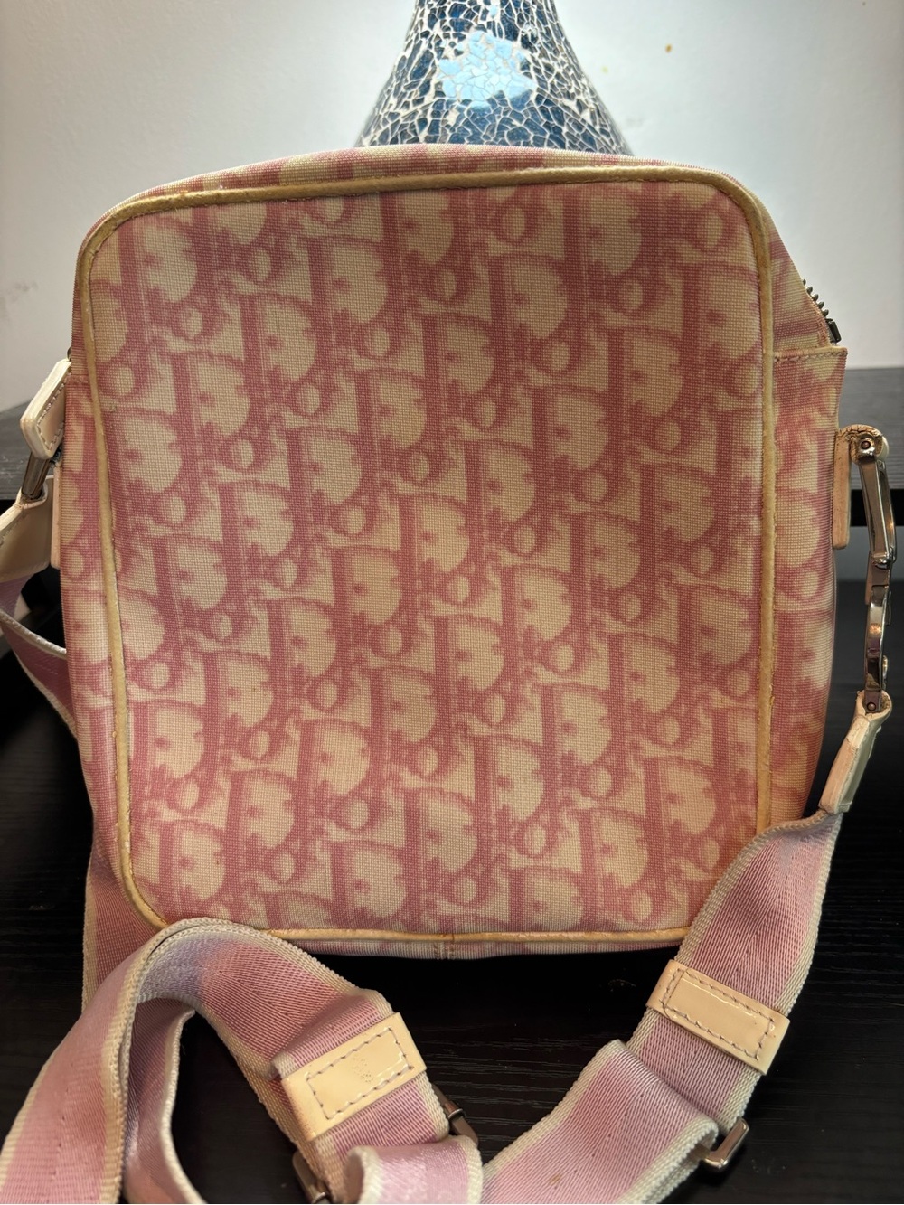 Vintage Christian Dior Pink Trotter No. 1 Crossbody Bag Galliano Era Project Bag - Picture 12 of 16